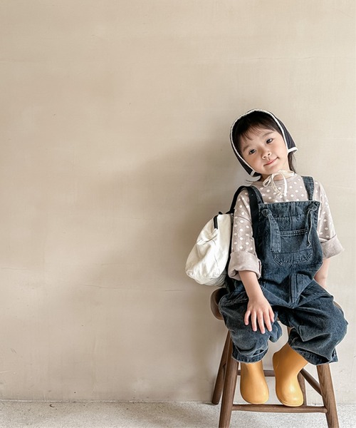 aimoha（アイモハ）の「【aimoha-KIDS-】子供服　アメリカワークデニムサロペット（サロペット/オーバーオール・キッズ・ブルー/ブラック・120/100/130/80/110/90）」の13枚目の写真