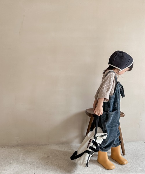 aimoha（アイモハ）の「【aimoha-KIDS-】子供服　アメリカワークデニムサロペット（サロペット/オーバーオール・キッズ・ブルー/ブラック・120/100/130/80/110/90）」の3枚目の写真