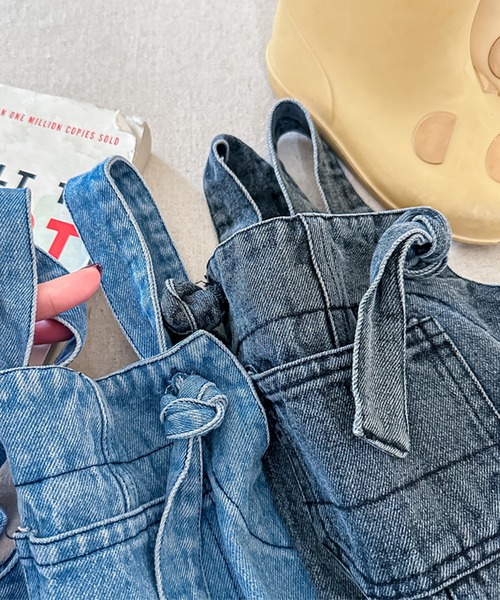 aimoha（アイモハ）の「【aimoha-KIDS-】子供服　アメリカワークデニムサロペット（サロペット/オーバーオール・キッズ・ブルー/ブラック・120/100/130/80/110/90）」の16枚目の写真