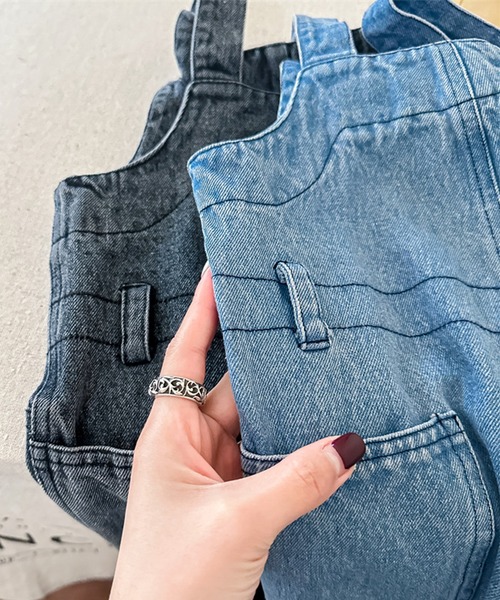 aimoha（アイモハ）の「【aimoha-KIDS-】子供服　アメリカワークデニムサロペット（サロペット/オーバーオール・キッズ・ブルー/ブラック・120/100/130/80/110/90）」の21枚目の写真