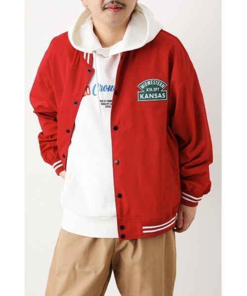 RODEO CROWNS WIDE BOWL（ロデオクラウンズワイドボウル）の「ワッペンスタジャン（スタジャン・レディース・ブラック/イエロー/マジェンタ・LARGE/MEDIUM）」の3枚目の写真