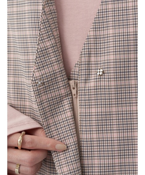 earth music&ecology(アースミュージックアンドエコロジー)の「フロントジップジャンスカ(ワンピース・レディース・その他9/ブラック/ベージュ・FREE)」の20枚目の写真