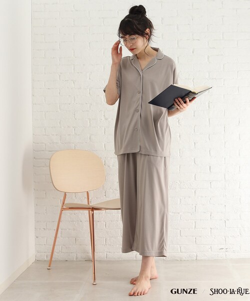 【ＧＵＮＺＥ】寝返りのしやすさを考えたパジャマ（半袖７分丈パンツ）