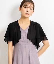 form forma（フォルムフォルマ）の「《バック刺繍》薄手シフォンパーティボレロ/結婚式カーディガン（カーディガン/ボレロ）」