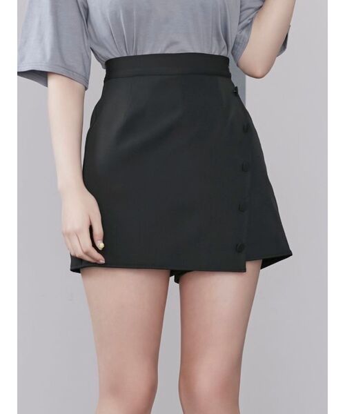 EATME(イートミー)の「フロントボタンスカパン(その他パンツ・レディース・グレー/ブラック・SMALL/MEDIUM)」の1枚目の写真