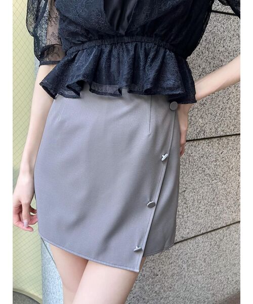 EATME(イートミー)の「フロントボタンスカパン(その他パンツ・レディース・グレー/ブラック・SMALL/MEDIUM)」の5枚目の写真