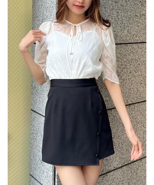 EATME(イートミー)の「フロントボタンスカパン(その他パンツ・レディース・グレー/ブラック・SMALL/MEDIUM)」の6枚目の写真