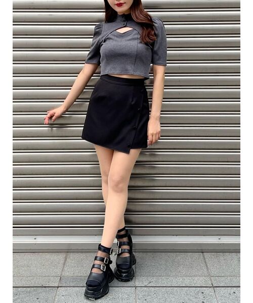 EATME(イートミー)の「フロントボタンスカパン(その他パンツ・レディース・グレー/ブラック・SMALL/MEDIUM)」の13枚目の写真