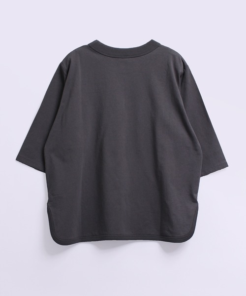 RNA-N（アールエヌエーエヌ）の「M2037 ワイドバインダーミドルスリーブ（Tシャツ/カットソー・レディース・オフホワイト/グリーン/ダークグレー・MEDIUM）」の9枚目の写真