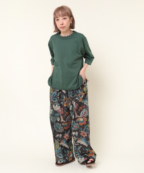 RNA-N（アールエヌエーエヌ）の「M2037 ワイドバインダーミドルスリーブ（Tシャツ/カットソー・レディース・オフホワイト/グリーン/ダークグレー・MEDIUM）」の21枚目の写真