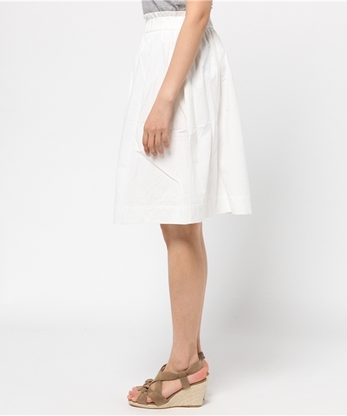 mystic（ミスティック）の「ミモレ丈ギャザースカート（スカート・レディース・オフホワイト/ブラック/ブルー/カーキ・ﾌﾘ-）」の6枚目の写真