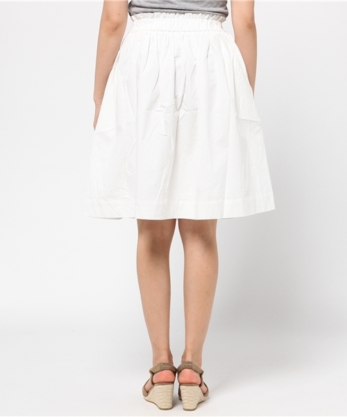 mystic（ミスティック）の「ミモレ丈ギャザースカート（スカート・レディース・オフホワイト/ブラック/ブルー/カーキ・ﾌﾘ-）」の7枚目の写真