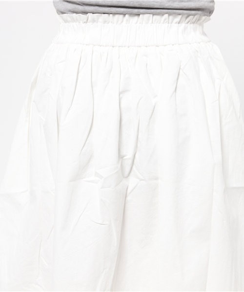 mystic（ミスティック）の「ミモレ丈ギャザースカート（スカート・レディース・オフホワイト/ブラック/ブルー/カーキ・ﾌﾘ-）」の9枚目の写真