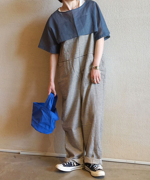 JOURNAL STANDARD LUXE ヘリンボーダー キャミサロペット JOURNAL