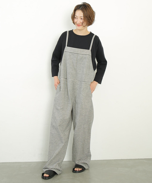 ジャーナルスタンダードラックス リネンボーダーキャミサロペット JOURNAL STANDARD LUXE（ジャーナルスタンダード ラックス）の「ヘリン