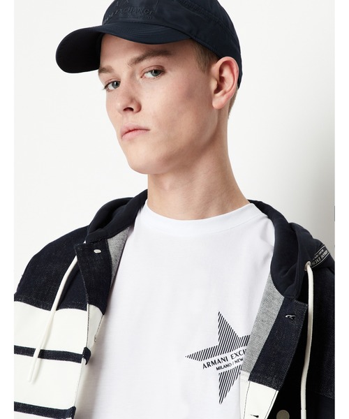ARMANI EXCHANGE(アルマーニエクスチェンジ)の「【A|X アルマーニ エクスチェンジ】スターAXロゴ 半袖クルーネックTシャツ/COMFORT(Tシャツ/カットソー・メンズ・サンドベージュ/ホワイト/ブラック・LARGE/MEDIUM/SMALL/X-LARGE/X-SMALL/XX-LARGE)」の14枚目の写真