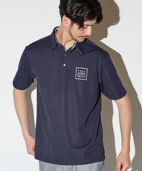 【セール】【Lilly&Emma×UNION STATION/リリー＆エマ】別注プリント ポロシャツ/ボックスロゴ（ポロシャツ）｜UNION STATION（ユニオンステーション） 5,544円