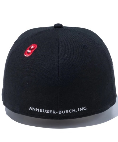 NEW ERA（ニューエラ）の「NEW ERA/ニューエラ キャップ 59FIFTY Budweiser バドワイザー ラベルロゴ 13534565（キャップ・メンズ・ブラック・7 1/2/7 3/8/7 1/4）」の4枚目の写真
