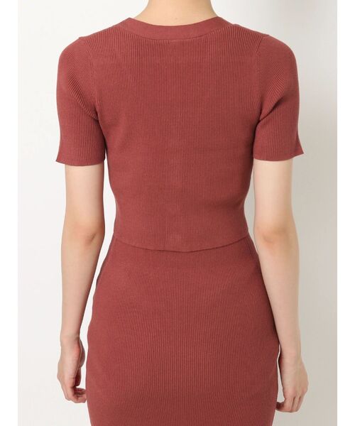 RESEXXY（リゼクシー）の「5分袖ショートカーディガン【セットアップ着用可能】（カーディガン/ボレロ・レディース・ブラック/レッド/その他1・FREE）」の13枚目の写真