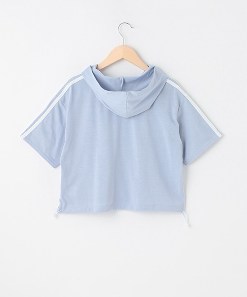 LOVETOXIC(ラブトキシック)の「【LTXC】吸水速乾ラインパーカ(パーカー・キッズ・オフホワイト/ブラック/サックスブルー・SS/S/M/L)」の6枚目の写真