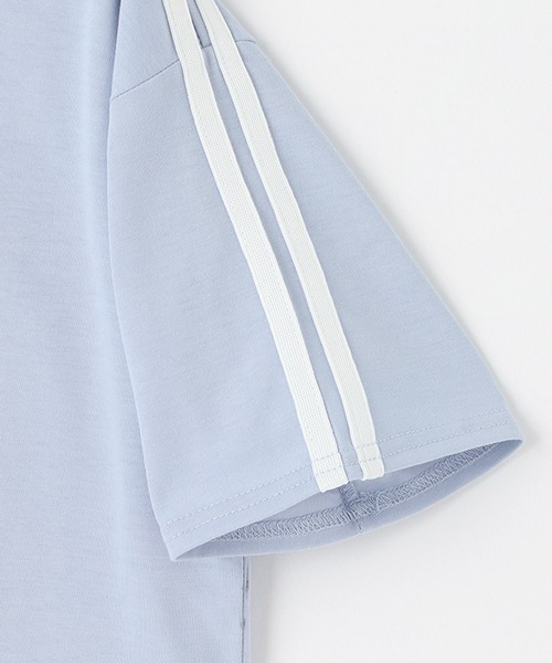 LOVETOXIC(ラブトキシック)の「【LTXC】吸水速乾ラインパーカ(パーカー・キッズ・オフホワイト/ブラック/サックスブルー・SS/S/M/L)」の8枚目の写真