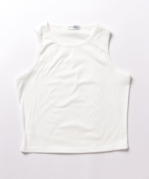 SHEENA(シーナ)の「テレコアメスリタンクトップ(Tシャツ/カットソー・レディース・ブラック/ホワイト・M)」の22枚目の写真