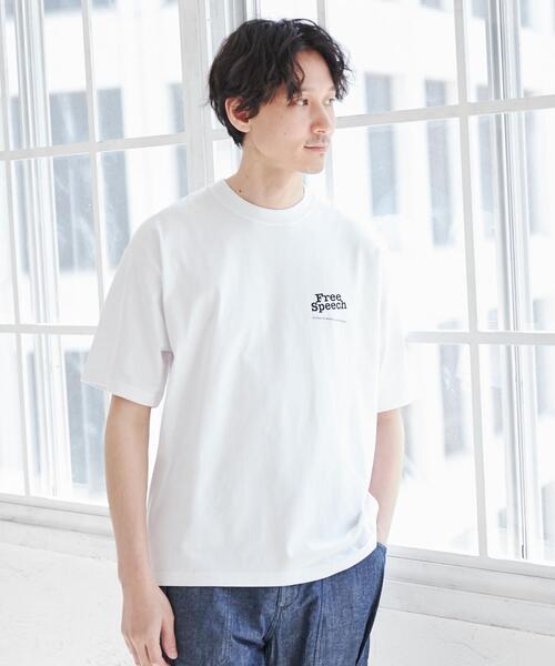 coen（コーエン）の「Free　Speech（フリースピーチ）別注プリントTシャツ（Tシャツ/カットソー・メンズ・ライトブルー/ホワイト・S/XL/M/L）」の3枚目の写真