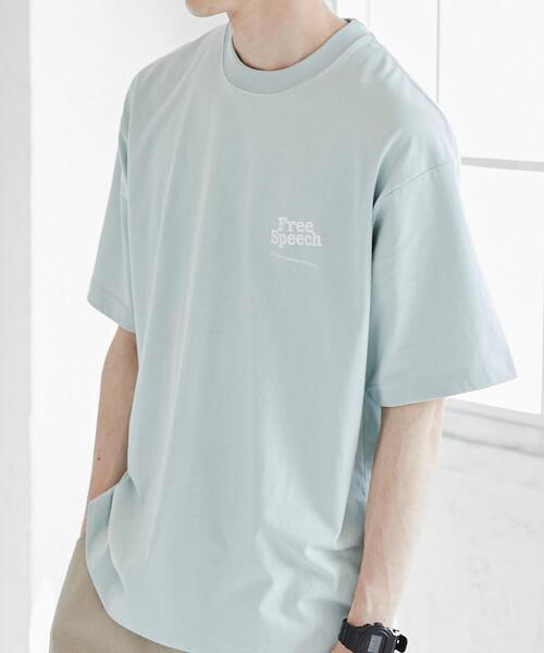 coen（コーエン）の「Free　Speech（フリースピーチ）別注プリントTシャツ（Tシャツ/カットソー・メンズ・ライトブルー/ホワイト・S/XL/M/L）」の6枚目の写真