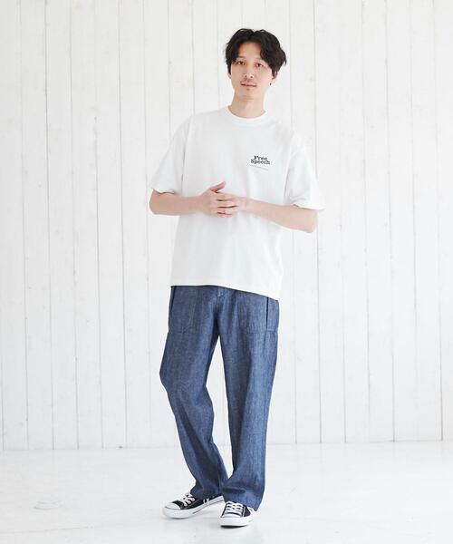 coen（コーエン）の「Free　Speech（フリースピーチ）別注プリントTシャツ（Tシャツ/カットソー・メンズ・ライトブルー/ホワイト・S/XL/M/L）」の9枚目の写真