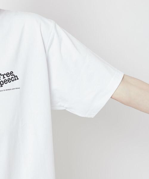 coen（コーエン）の「Free　Speech（フリースピーチ）別注プリントTシャツ（Tシャツ/カットソー・メンズ・ライトブルー/ホワイト・S/XL/M/L）」の17枚目の写真