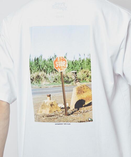 coen（コーエン）の「Free　Speech（フリースピーチ）別注プリントTシャツ（Tシャツ/カットソー・メンズ・ライトブルー/ホワイト・S/XL/M/L）」の19枚目の写真