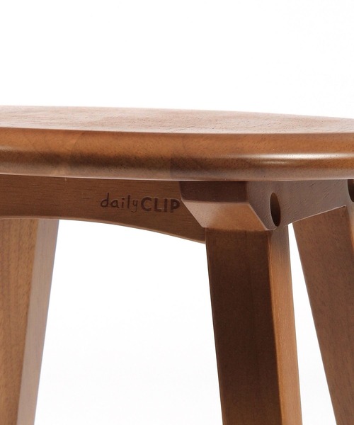 studio CLIP（スタディオクリップ）の「【daily CLIP】無垢のラウンドスツール（家具・レディース・ブラウン・FREE）」の6枚目の写真