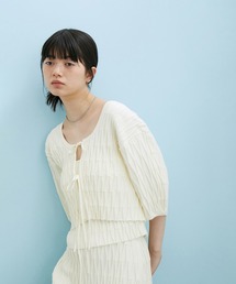 ADAM ET ROPE' | 【サステナブル・セットアップ対応・WEB限定】チェック＆リブニット2WAYプルオーバー(Tシャツ/カットソー)