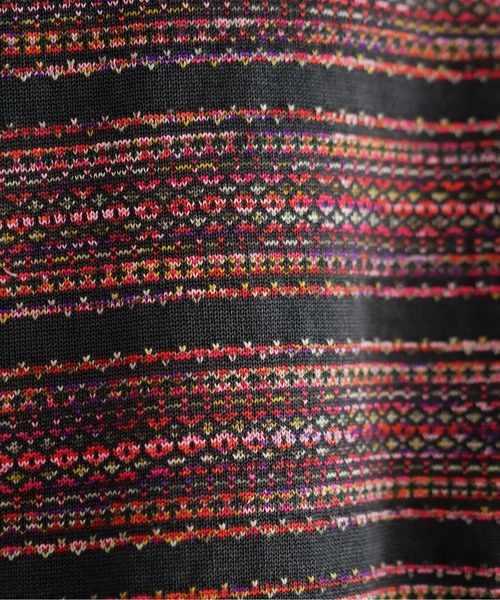 O(オー)の「reverve SHORT SLEEVE KNIT(ニット/セーター・メンズ・アイボリー/グレー・F)」の10枚目の写真