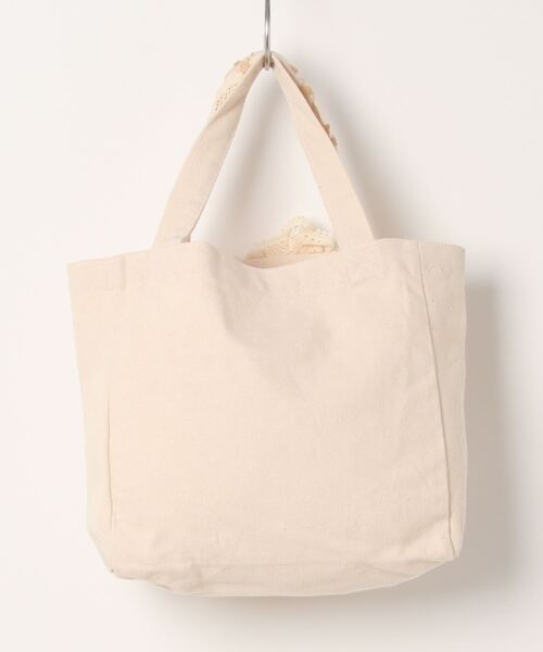 m.soeur（エムスール）の「紅茶染めレースのミニトートバッグ（トートバッグ・レディース・ホワイト・FREE）」の7枚目の写真