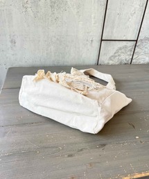m.soeur エムスール 花 紅茶染めレースのがま口バッグ