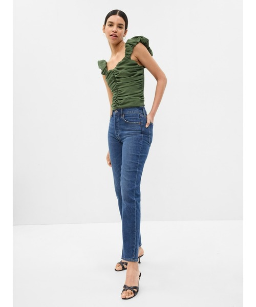 トップス GAP GAP（ギャップ）の「スモッキングギャザー フロントボタン