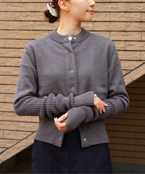 THE SHINZONE(ザ シンゾーン)の「THE SHINZONE/シンゾーン ロングリブカーディガン LONG RIB CARDIGAN 23AMSNI05(カーディガン/ボレロ・レディース・ネイビー/ナチュラル/グレー/ブラック/オレンジ/レッド/カーキ/パープル/ダークブルー・FREE)」の13枚目の写真