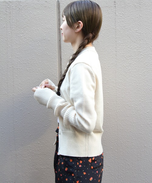 THE SHINZONE(ザ シンゾーン)の「THE SHINZONE/シンゾーン ロングリブカーディガン LONG RIB CARDIGAN 23AMSNI05(カーディガン/ボレロ・レディース・ネイビー/ナチュラル/グレー/ブラック/オレンジ/レッド/カーキ/パープル/ダークブルー・FREE)」の12枚目の写真