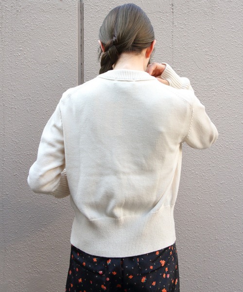 THE SHINZONE(ザ シンゾーン)の「THE SHINZONE/シンゾーン ロングリブカーディガン LONG RIB CARDIGAN 23AMSNI05(カーディガン/ボレロ・レディース・ネイビー/ナチュラル/グレー/ブラック/オレンジ/レッド/カーキ/パープル/ダークブルー・FREE)」の13枚目の写真