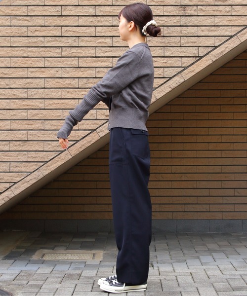 THE SHINZONE(ザ シンゾーン)の「THE SHINZONE/シンゾーン ロングリブカーディガン LONG RIB CARDIGAN 23AMSNI05(カーディガン/ボレロ・レディース・ネイビー/ナチュラル/グレー/ブラック/オレンジ/レッド/カーキ/パープル・FREE)」の17枚目の写真