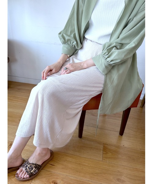 LEPSIM（レプシィム）の「ヨウリュウナロースカート2　963302（スカート・レディース・アイボリー/グリーン/ブラック・TALL/FREE）」の2枚目の写真