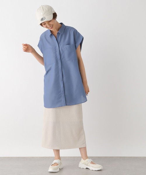 LEPSIM（レプシィム）の「ヨウリュウナロースカート2　963302（スカート・レディース・アイボリー/グリーン/ブラック・TALL/FREE）」の4枚目の写真