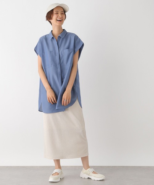 LEPSIM（レプシィム）の「ヨウリュウナロースカート2　963302（スカート・レディース・アイボリー/グリーン/ブラック・TALL/FREE）」の5枚目の写真