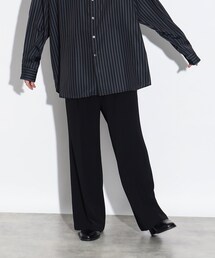 tk.TAKEO KIKUCHI | カラーワイドフレアパンツ(スラックス)