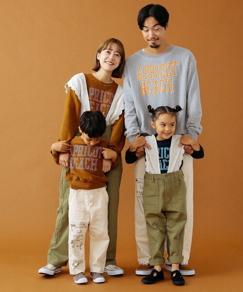 GO TO HOLLYWOOD（ゴートゥーハリウッド）の「GO TO HOLLYWOOD × B:MING by BEAMS / 別注 クラックプリント ロゴ スウェットシャツ（スウェット・メンズ・ブラウン系その他3/グレー/ネイビー・LARGE/SMALL/MEDIUM）」の6枚目の写真