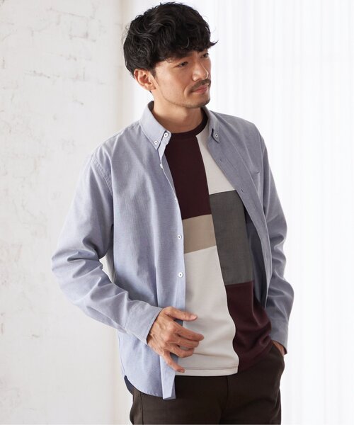 ikka(イッカ)の「【親子コーデ】ポンチブロックスロンT(Tシャツ/カットソー・メンズ・グリーン/ホワイト/ワイン/ネイビー・S/L/XL/M)」の13枚目の写真