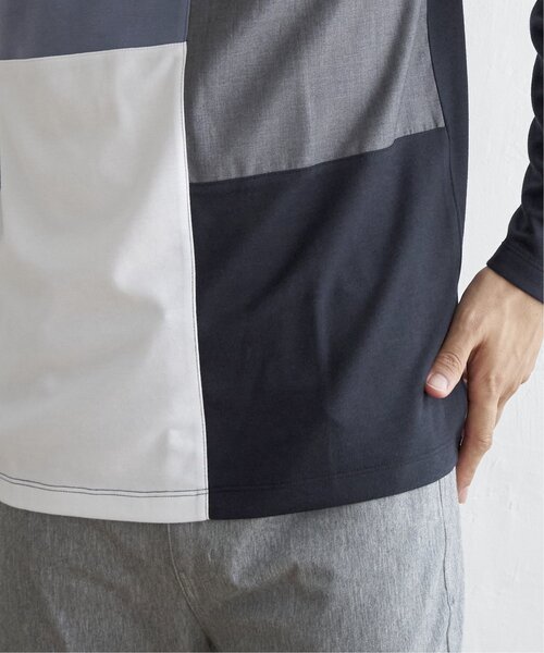 ikka(イッカ)の「【親子コーデ】ポンチブロックスロンT(Tシャツ/カットソー・メンズ・グリーン/ホワイト/ワイン/ネイビー・S/L/XL/M)」の19枚目の写真