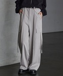 SERACE（セラス）の「【SERACE】Wide silhouette drape slacks cargo pants / ワイドシルエットドレープスラックスカーゴパンツ（カーゴパンツ・M）」