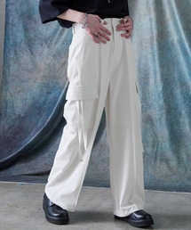 SERACE（セラス）の「【SERACE】Loose drape denim wide slacks cargo pants   ルーズドレープ デニムワイドスラックスカーゴパンツ（カーゴパンツ）」